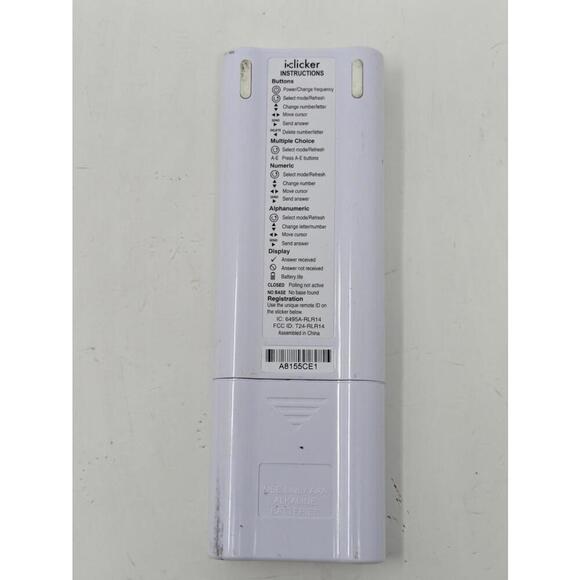 iClicker 2 Student Classroom Response System Remote Control - Tested - Picture 2 of 2